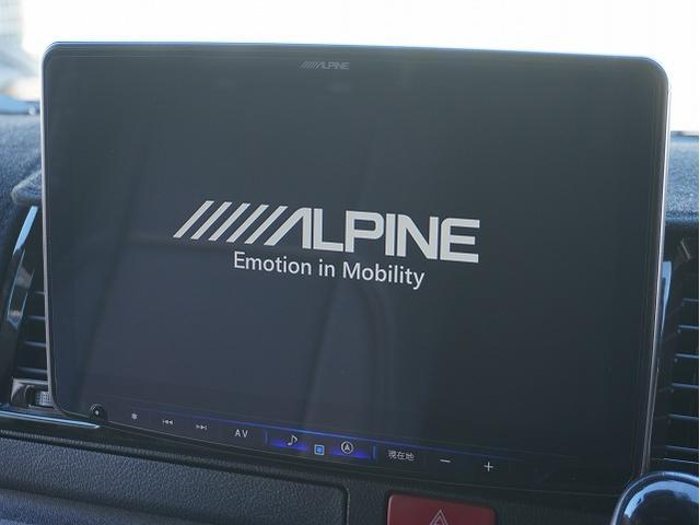 ハイエースバン スーパーＧＬ　ダークプライムＩＩ　ＡＬＰＩＮＥ　ＢＩＧ－Ｘ／カスタムベッドキット（ウレタン無し）／フロアフローリング／シートカバー／エンジンルームカバー／ドライブレコーダー／ＥＴＣ（4枚目）