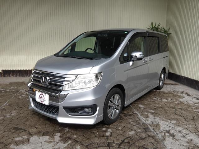 ステップワゴンスパーダ インターナビ パワーエディション 24年12月登録/後期型/スーパープラチナ・メタリック/両側電動ドア/純正HDDインターナビ/TV/DVDビデオ/バックカメラ/純正後席フリップダウンモニター/ETC/禁煙車/修復歴無し(3枚目)