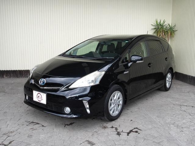 プリウスアルファ S 25年2月登録/202ブラック/ストラーダナビ/フルセグTV/BT/DVDビデオ/バックカメラ/ETC/禁煙車/修復歴無し(3枚目)