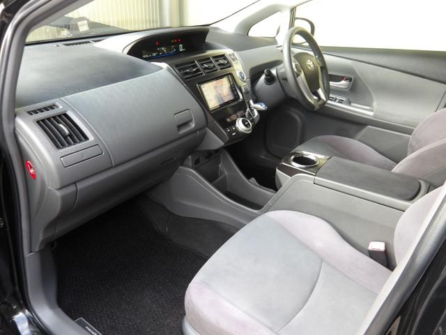 プリウスアルファ S 25年2月登録/202ブラック/ストラーダナビ/フルセグTV/BT/DVDビデオ/バックカメラ/ETC/禁煙車/修復歴無し(18枚目)