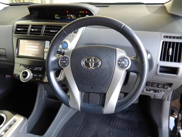 プリウスアルファ Sツーリングセレクション 純正エアロ/純正17インチアルミ/202ブラック/純正HDDナビ/フルセグTV/DVDビデオ/Bluetooth/バックカメラ/ビルトインETC/禁煙車(3枚目)