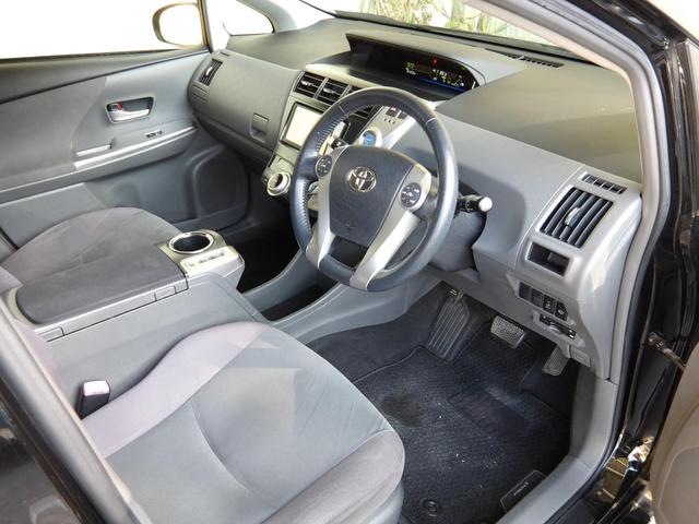 プリウスアルファ Sツーリングセレクション 純正エアロ/純正17インチアルミ/202ブラック/純正HDDナビ/フルセグTV/DVDビデオ/Bluetooth/バックカメラ/ビルトインETC/禁煙車(8枚目)