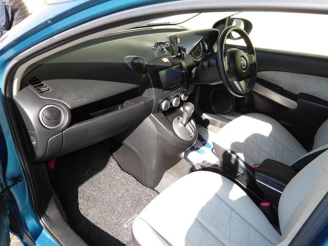 デミオ 13-スカイアクティブ 23年7月登録/アクアティックブルーマイカ/イクリプスナビ/TV/ETC/スマートキー/社外アルミホイール/禁煙車/修復歴無し(27枚目)