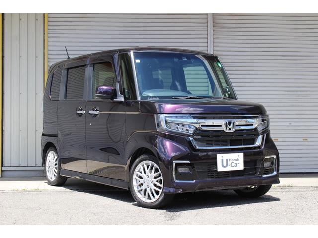 Ｎ－ＢＯＸカスタム Ｌターボ　純正ナビゲーション　前後ドライブレコーダー　ＥＴＣ車載器　ＨｏｎｄａＳＥＮＳＩＮＧ　両側パワースライドドア　本革巻ステアリングホイール　９灯式フルＬＥＤヘッドライト　１５インチアルミホイール（5枚目）