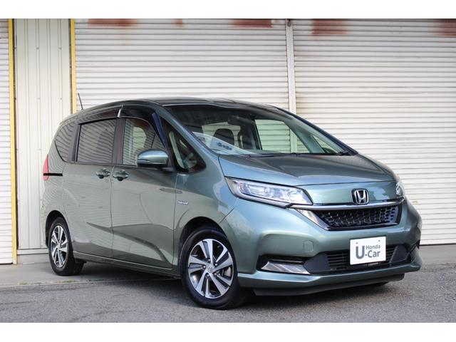 フリードハイブリッド ハイブリッド・Gホンダセンシング 9インチ純正ナビゲーション 前後ドライブレコーダー ETC車載器 LEDヘッドライト HondaSENSING 両側パワースライドドア 15インチアルミホイール 本革巻ステアリングホイール(5枚目)