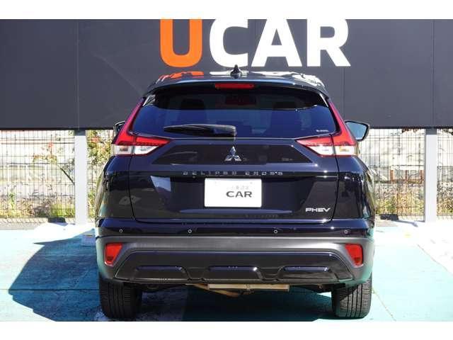 エクリプスクロスPHEV ブラックエディション モード切替式ツインモーター4WD フロ アシフト・パドルシフト・マイパイロット・横滑り防止機能・衝突被害軽減ブレーキ・車線逸脱警報・後側方車両検知警報システム・誤発進抑制・LEDヘッドライト・フォグランプ・オートハイビーム・スマホ連携ナビ(6枚目)