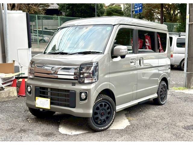 クリッパーリオ Ｇ　４ＷＤ　両側パワスラ　リフトＵＰコイル　オフロードタイヤ　ホワイトレター　社外マッドブラックアルミ　クラッツェオシートカバー　クラッツェオ防水シートカバー　ＥＴＣ　スマート携帯対応モニター　ドラレコ（2枚目）