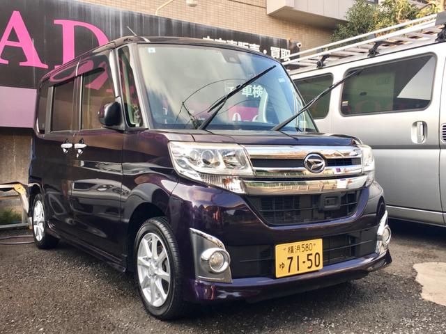 タント カスタムＸ　ＳＡＩＩ　ＳＡ　ＩＩ　レーン警告音　スタート警告音　アイドリングストップ　音純正オプションイクリプスナビＴＶ　バックカメラ　ＥＴＣ　プッシュスタート　スマートキー　左側パワースライドドア　オートミラー格納（3枚目）