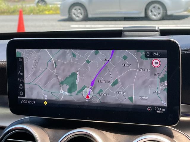 Ｃクラスステーションワゴン Ｃ４３　４マチック　ステーションワゴン　後期型　黒革シート　レーダーセーフティパッケージ　ブルメスタサウンド　パノラミックルーフ　エアバランスパッケージ　パワートランク　純正ナビ　地デジ　バックカメラ　純正１９インチアルミ（12枚目）