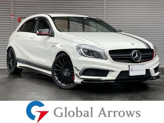 Ａクラス Ａ４５　ＡＭＧ　４マチック　エディション　１　限定車エディション１　純正ＨＤＤナビ　地デジ　バックカメラ　純正１９インチＡＷ　前後ドライブレコーダー　Ｇｒｇｏセキュリティ　スペアキー　黒革シート　シートヒーター　ＥＤ１専用エアロ　４．２万ｋｍ（3枚目）