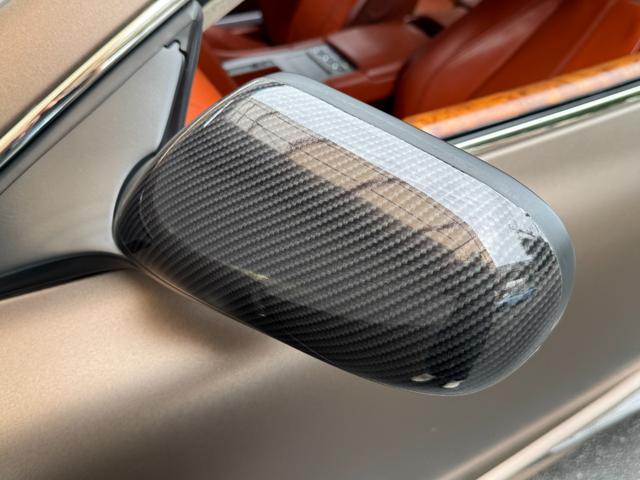 ＤＢ９ クーペ　ＭＡＮＳＯＲＹエアロ　ＭＡＮＳＯＲＹ２０ＡＷ　ＭＡＮＳＯＲＹマフラーカッター　マットブラウンラッピング　社外ナビ　レーダー　オレンジレザー　可変マフラーバルブＳＷ　純正新品ホイールナット　スペアキー（35枚目）