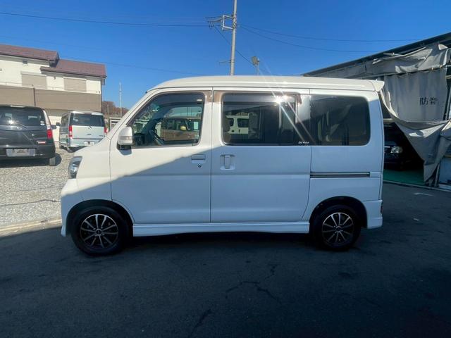 アトレーワゴン カスタムターボRS 4WD ETC 社外CDデッキ タイミングチェーン 両側スライド・片側電動 HIDフォグ キーレス 電動格納ミラー ベンチシート AT 盗難防止システム ABS アルミホイール 記録簿(23枚目)