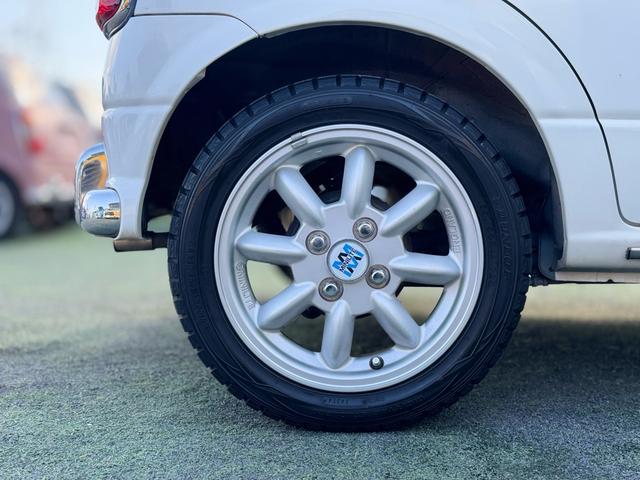 ミラジーノ ミニライトスペシャル　最終型　ブラックウッドインテリア　黒本革巻純正ステアリング　ミニライト１４インチホイール　タイミングベルト　ウォーターポンプ交換済　ＡＣコンプレッサー交換済　ＥＴＣ　純正オーディオ　検Ｒ９年９月（46枚目）