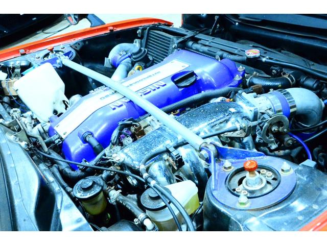 セリカ 　ＴＡ２２改　ＳＲ２０ターボ載替公認　Ｓ１４エンジン・ミッション・タービン　Ｗｏｒｋ　Ｅｑｕｉｐ　１５ＡＷ　ワンオフステンマフラー　デフ　ＤＧＲ減衰付き車高調　リアディスクブレーキ化　調整ラテラルロッド（40枚目）