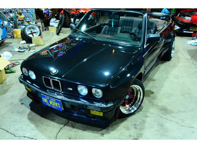 3シリーズ 320iカブリオーレ 6気筒2.5エンジン載せ替え公認 6連スロットル 5MT ワイドボディ Work-CR01R特別オーダーカラー 左ハンドル(5枚目)