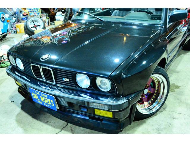 3シリーズ 320iカブリオーレ 6気筒2.5エンジン載せ替え公認 6連スロットル 5MT ワイドボディ Work-CR01R特別オーダーカラー 左ハンドル(11枚目)