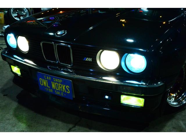 3シリーズ 320iカブリオーレ 6気筒2.5エンジン載せ替え公認 6連スロットル 5MT ワイドボディ Work-CR01R特別オーダーカラー 左ハンドル(66枚目)