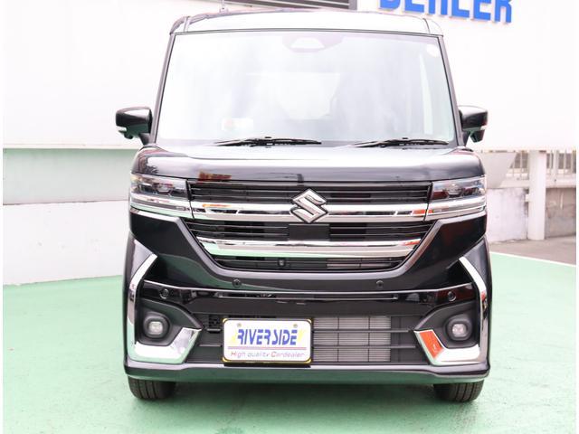 スペーシアカスタム ハイブリッドＸＳターボ　登録／届出済未使用車　純正９インチナビ＆ＴＶパノラマビューモニター　レーダーブレーキサポートクルーズコントロール　両側電動スライドドア　パドルシフト　ハーフレザー前席シートヒータ　１５インチアルミ（48枚目）