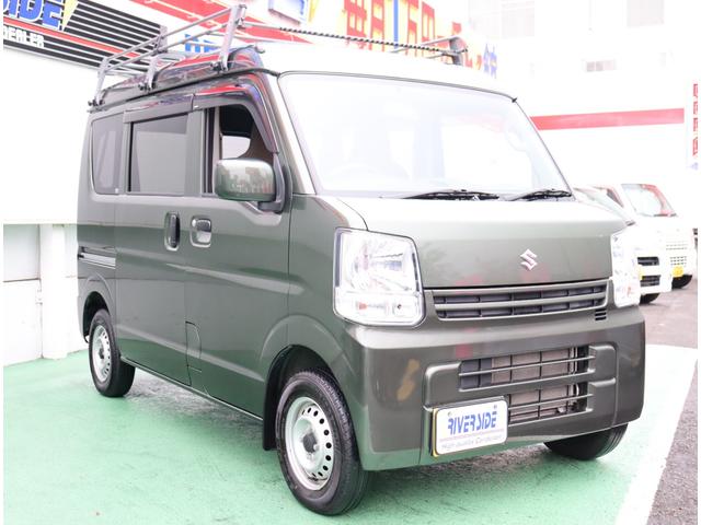 エブリイ ＰＣリミテッド　ルーフキャリア　メモリーナビ＆ＴＶ　ＥＴＣ　キーレス　電動格納ドアミラー　前席パワーウィンドウ　オーバーヘッドコンソール　サイドバイザー　ゴムマット　盗難防止　ライトレベライザー　両側スライドドア（29枚目）