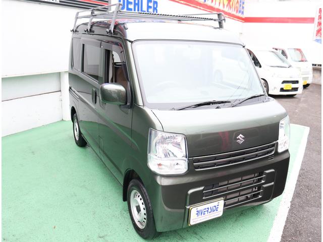 エブリイ ＰＣリミテッド　ルーフキャリア　メモリーナビ＆ＴＶ　ＥＴＣ　キーレス　電動格納ドアミラー　前席パワーウィンドウ　オーバーヘッドコンソール　サイドバイザー　ゴムマット　盗難防止　ライトレベライザー　両側スライドドア（38枚目）