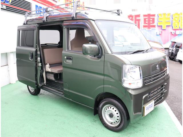 エブリイ ＰＣリミテッド　ルーフキャリア　メモリーナビ＆ＴＶ　ＥＴＣ　キーレス　電動格納ドアミラー　前席パワーウィンドウ　オーバーヘッドコンソール　サイドバイザー　ゴムマット　盗難防止　ライトレベライザー　両側スライドドア（41枚目）