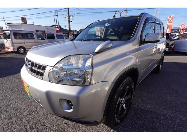 エクストレイル 20X 純正6速MT社外16インチAWレザーシート電動格納ドアミラープライバシーガラスレベライザー純正CDデッキオートエアコン両席AバックABS撥水フロアーリアワイパー修復歴無取説記録簿付走行56940キロ(11枚目)