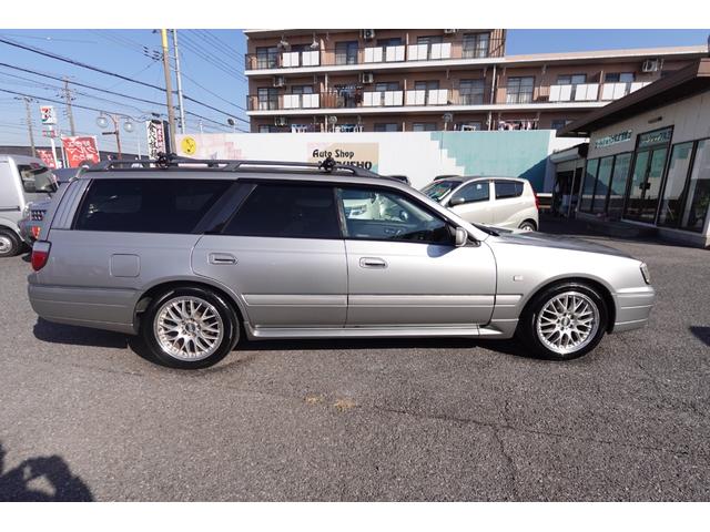 ステージア ２５ｔ　ＲＳ　ＦＯＵＲ　Ｓ　ＢＢＳ１７インチアルミブリッツ製車高調純正ＨＩＤライトフォグツインサンルーフフジツボ製マフラープライバシーガラスケンウッド製ナビ地デジパナソニック製ＥＴＣＭＯＭＯステアブリッツブースト計Ｔベルト交換済（15枚目）