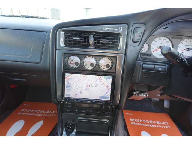 ステージア ２５ｔ　ＲＳ　ＦＯＵＲ　Ｓ　ＢＢＳ１７インチアルミブリッツ製車高調純正ＨＩＤライトフォグツインサンルーフフジツボ製マフラープライバシーガラスケンウッド製ナビ地デジパナソニック製ＥＴＣＭＯＭＯステアブリッツブースト計Ｔベルト交換済（52枚目）