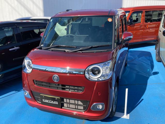 ムーヴキャンバス セオリーＧ　１０インチスタイリッシュナビ・前後ドライブレコーダー・パノラマモニターカメラ・ＥＴＣ２．０車載器・シートヒーター・衝突軽減ブレーキ・本革巻ハンドルカバー・ＬＥＤヘッドランプ・電動パーキングブレーキ（2枚目）