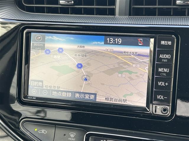 アクア Sスタイルブラック AUX端子 バックモニタ- ナビTV イモビライザー LEDライト スマートキープッシュスタート ETC付き Wエアバッグ キーフリ メモリーナビゲーション 横滑り防止装置付き 1セグ ABS PS(7枚目)
