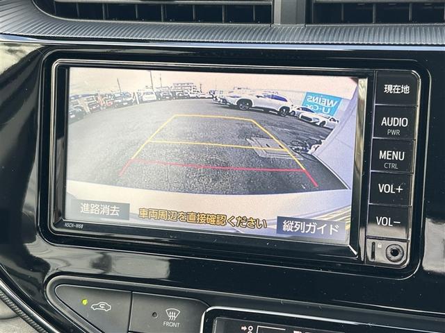 アクア Sスタイルブラック AUX端子 バックモニタ- ナビTV イモビライザー LEDライト スマートキープッシュスタート ETC付き Wエアバッグ キーフリ メモリーナビゲーション 横滑り防止装置付き 1セグ ABS PS(8枚目)