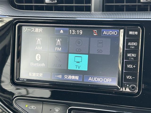 アクア Sスタイルブラック AUX端子 バックモニタ- ナビTV イモビライザー LEDライト スマートキープッシュスタート ETC付き Wエアバッグ キーフリ メモリーナビゲーション 横滑り防止装置付き 1セグ ABS PS(9枚目)