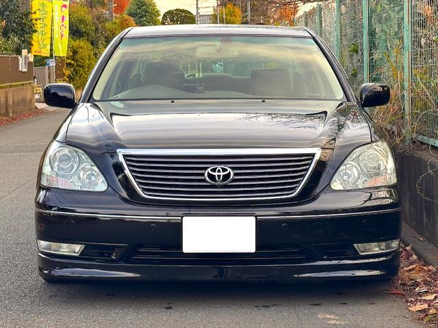 セルシオ A仕様 車高調 カールソン19インチアルミホイール 社外 フルセグ ナビ 革シート(10枚目)