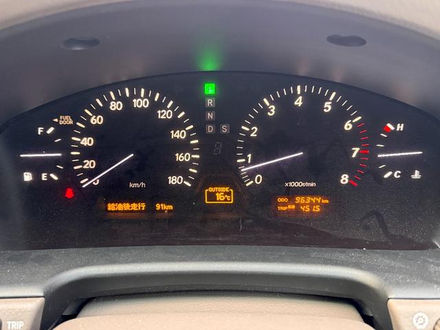 セルシオ A仕様 車高調 カールソン19インチアルミホイール 社外 フルセグ ナビ 革シート(16枚目)