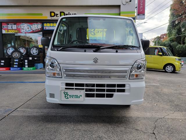 キャリイトラック ＫＣエアコン・パワステ　４ＷＤ・スズキセーフティサポート・ＬＥＤヘッドライト・シンプルナビ（スピーカー付き）・エアコン・パワーステアリング・パワーウインドウ・ゴムマット・アッパーガード・荷台マット・キーレス・ＥＴＣ（2枚目）