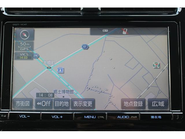 プリウス Ｓセーフティプラス　雹害／純正ナビ／地デジ／バックカメラ／オートパークアシスト／レーダークルーズ／衝突軽減／ＥＴＣ／ＬＥＤ／エアロ／（3枚目）