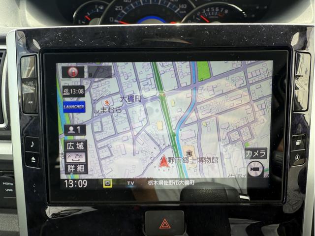 タント カスタムＸ　トップエディションリミテッドＳＡＩＩＩ　純正８型ナビ／全周囲カメラ／地デジ／両側電動パワスラ／衝突軽減／シートヒーター／ＬＥＤ／スマートキー／（3枚目）