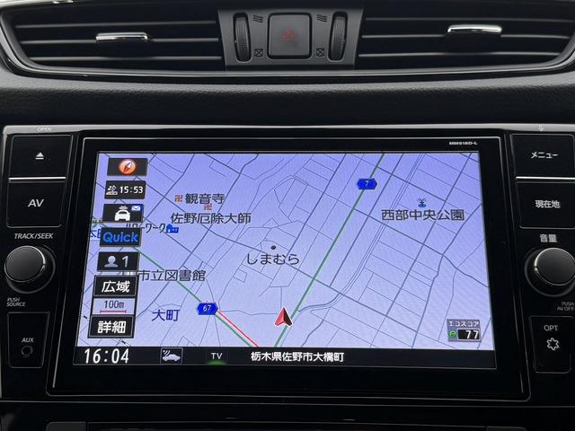 エクストレイル モード・プレミアｉ　ハイブリッド　メーカー９型ナビ／プロパイロット／地デジ／黒革シート／アラウンドビューカメラ／デジタルインナーミラー／電動リアゲート／衝突軽減ブレーキ／ＥＴＣ／全席シートヒーター／４ＷＤ／純正１９ＡＷ／スマートキー（3枚目）