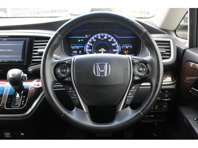 オデッセイハイブリッド ハイブリッド・ホンダセンシング 禁煙車 両側電動スライドドア フルセグTV 運転席パワーシート ビルトインETC バックカメラ プラズマクラスター付きオートエアコン 革巻きステアリング Bluetooth接続 LEDヘッド・フォグ(41枚目)