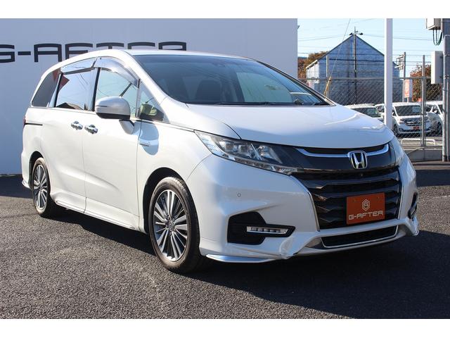 オデッセイハイブリッド ハイブリッドアブソルート・ＥＸホンダセンシング　中期型　禁煙車　純正９インチナビ　純正１１インチ後席モニター　アラウンドヴューモニター　ブラインドスポットモニター　ヒーター付きパワーシート　コーナーセンサー　駐車支援システム　両側電動スライド（4枚目）