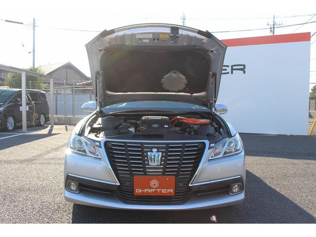 クラウンハイブリッド ロイヤルサルーン　禁煙車　純正８インチナビ　クリアランスソナー　フルセグＴＶ　バックカメラ　クルーズコントロール　シートヒーター　ＬＥＤヘッドライト　ビルトインＥＴＣ　前席パワーシート　トランクフードイージークローザー（75枚目）