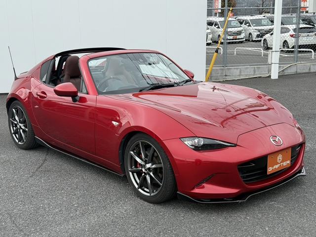 ロードスターＲＦ ＶＳ　６ＭＴ　茶革シート　純正ナビ　フルセグ　バックカメラ　シートヒーター　ブラインドスポットモニター　ＥＴＣ　横滑り防止　アイドリングストップ　運転支援　電動格納メタルトップ　ＬＥＤヘッドライト（23枚目）