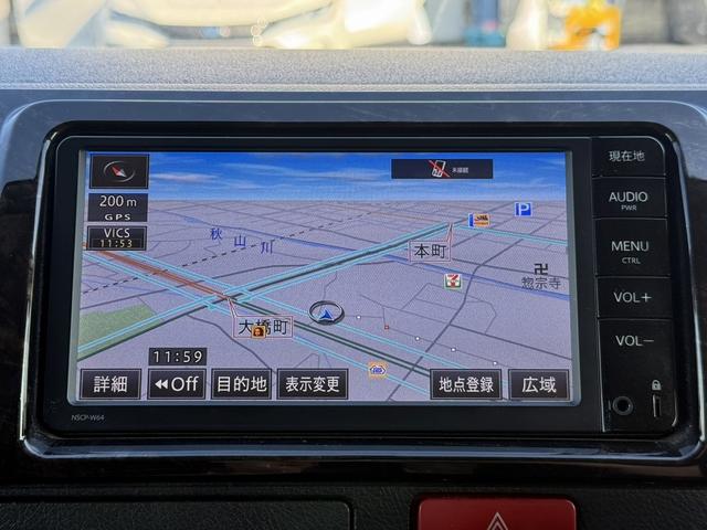 ハイエースバン スーパーGL ダークプライム 特別使用者 禁煙車 純正ナビ ワンセグ バックカメラ 両側スライドドア ビルドインETC DVD視聴可 AC100V電源 プッシュスタート LEDヘッドライト Bluetooth接続 メーター交換車(3枚目)