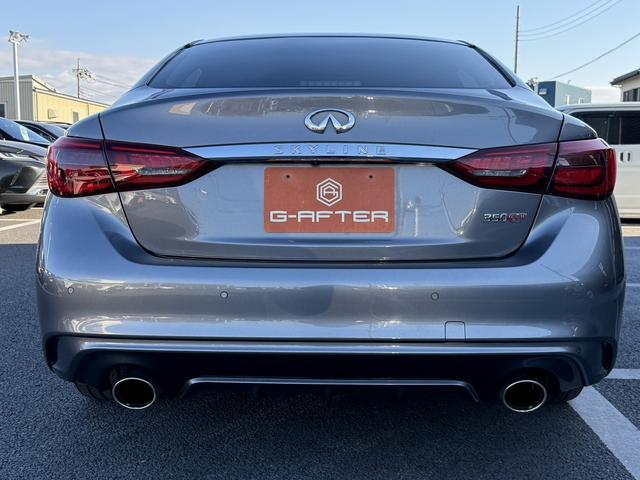 スカイライン 350GT ハイブリッド タイプSP 禁煙車 ワンオーナー メーカー8インチナビ アラウンドビューカメラ 黒革シート フルセグ 衝突軽減ブレーキ シートヒーター パワーシート ビルドインETC アダプティブクルーズコントロール 後側方支援(10枚目)