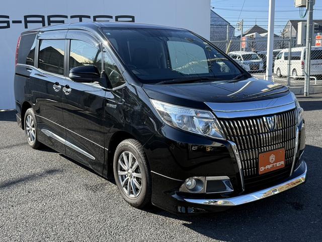 エスクァイア ハイブリッドXi 禁煙車 メーカー12インチ後席モニター メーカー10インチナビ フルセグ バックカメラ モデリスタフロントエアロ 衝突軽減ブレーキ ビルトインETC クルーズコントロール レーンキープ シートヒーター(4枚目)