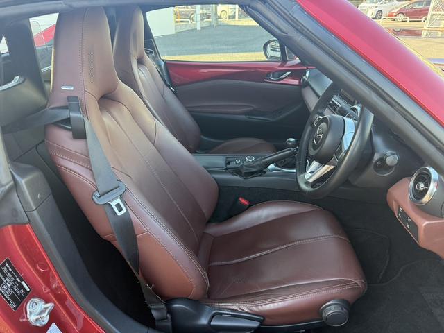 ロードスターRF VS 禁煙車 6速MT メーカーナビ 茶革シート BOSEヘッドレストスピーカー バックカメラ フルセグ シートヒーター ETC ブラインドスポットモニター レーンキープ 純正17インチアルミホイール(26枚目)
