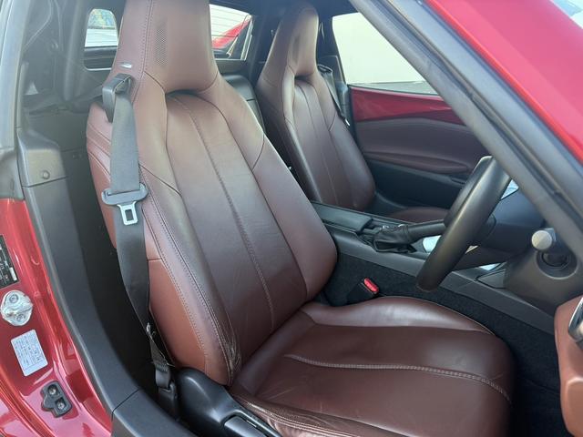 ロードスターRF VS 禁煙車 6速MT メーカーナビ 茶革シート BOSEヘッドレストスピーカー バックカメラ フルセグ シートヒーター ETC ブラインドスポットモニター レーンキープ 純正17インチアルミホイール(27枚目)