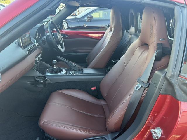 ロードスターRF VS 禁煙車 6速MT メーカーナビ 茶革シート BOSEヘッドレストスピーカー バックカメラ フルセグ シートヒーター ETC ブラインドスポットモニター レーンキープ 純正17インチアルミホイール(28枚目)