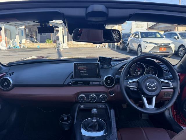 ロードスターRF VS 禁煙車 6速MT メーカーナビ 茶革シート BOSEヘッドレストスピーカー バックカメラ フルセグ シートヒーター ETC ブラインドスポットモニター レーンキープ 純正17インチアルミホイール(30枚目)