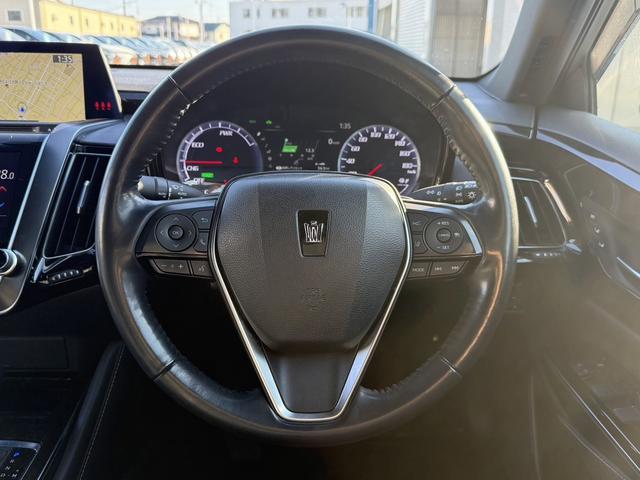 クラウンハイブリッド G-エグゼクティブ 禁煙車 純正8型ナビ アラウンドビューモニター フルセグ シートヒーター ベンチレーション アダクティブクルーズコントロール 衝突被害軽減ブレーキ クリアランスソナー ETC2.0 BSM(18枚目)